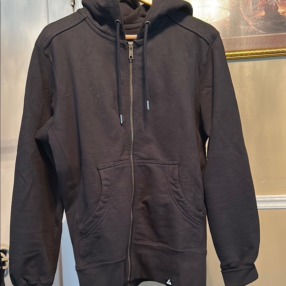 American Giant Black Zip Up Sweater - Picture 1 of 3